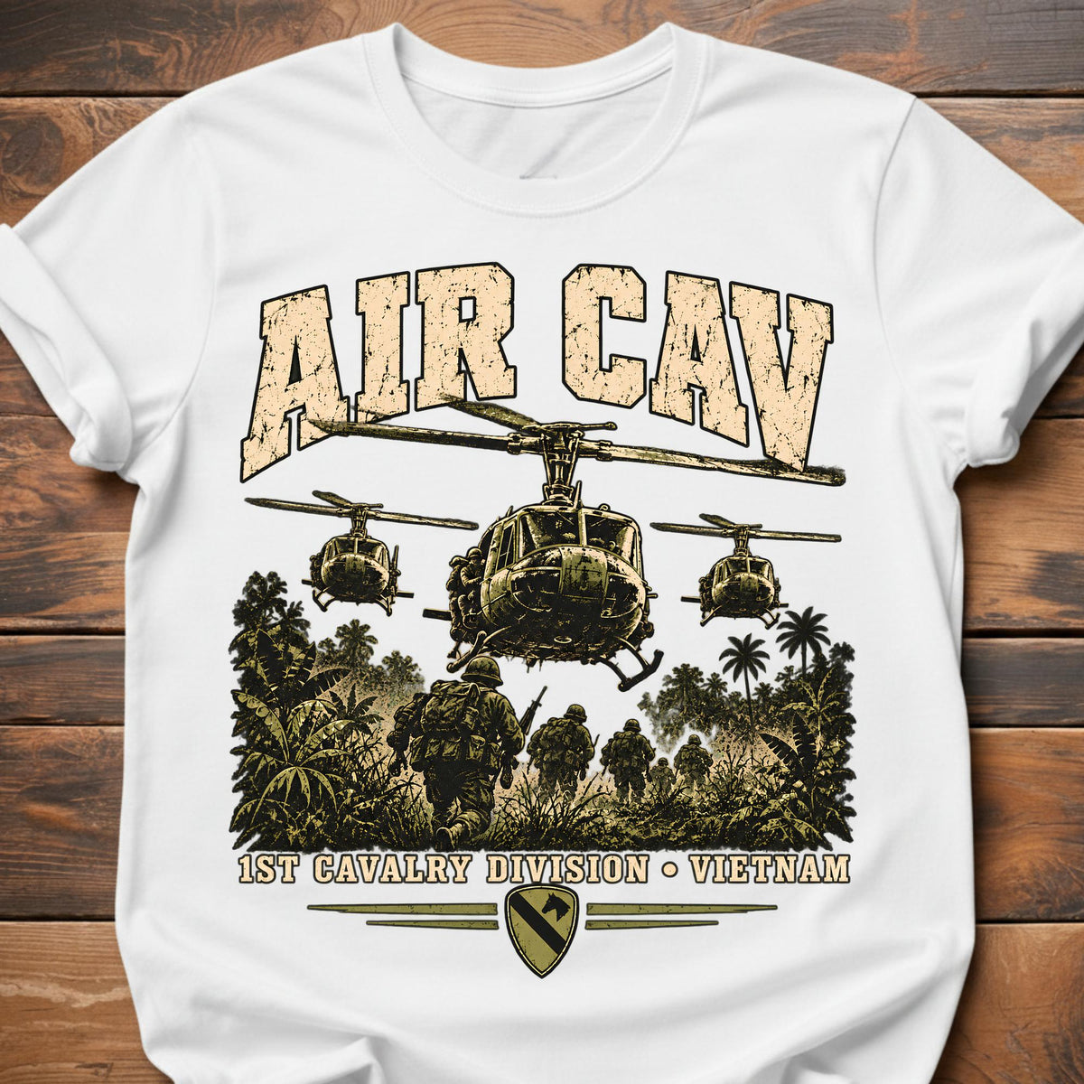 Air Cav Vietnam Veteran T-Shirt - White
