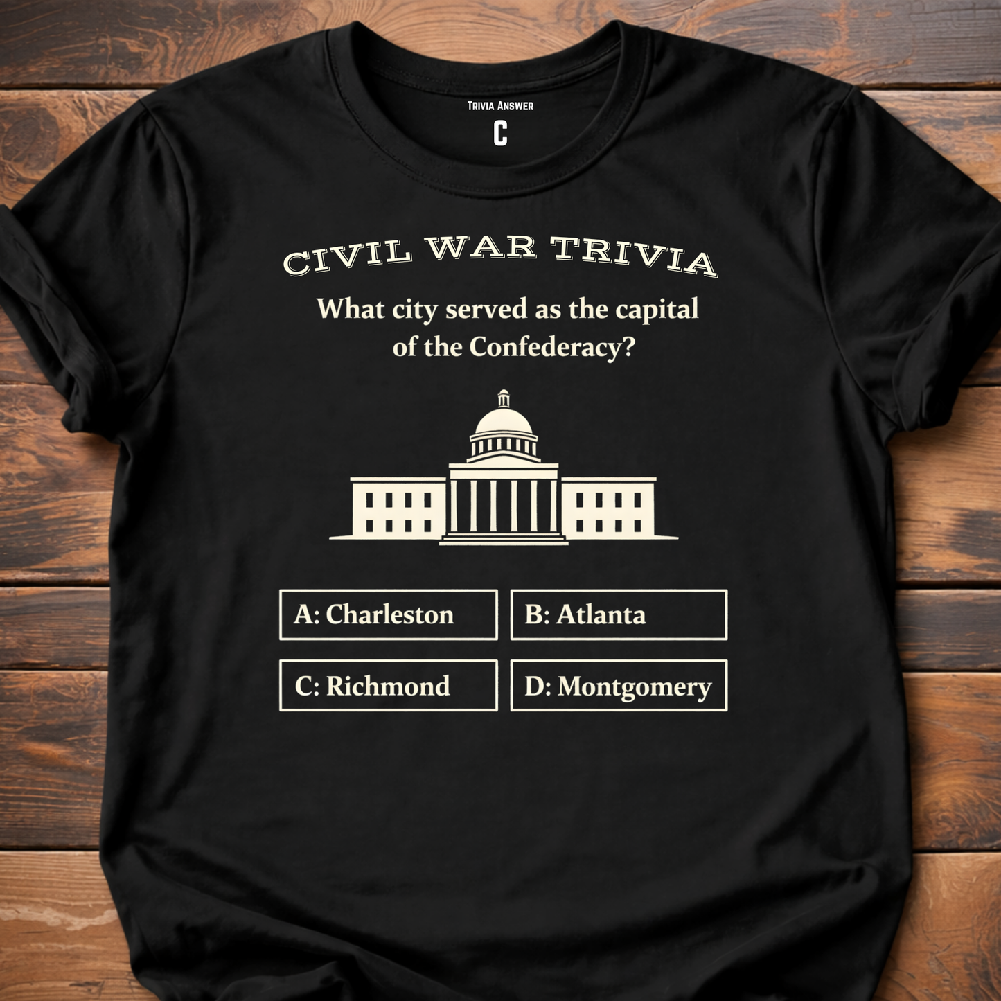 Civil War Confederacy Trivia T-Shirt