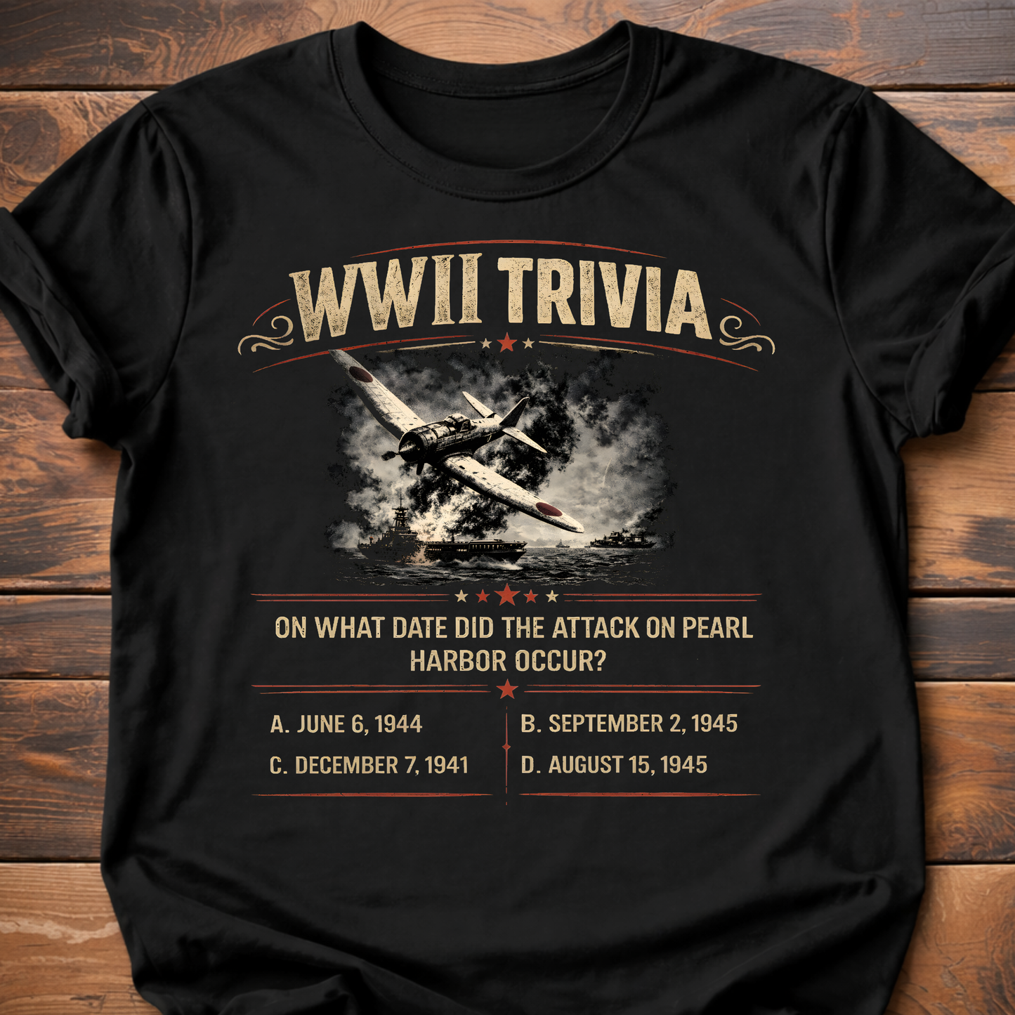 WWII Trivia Pearl Harbour T-Shirt