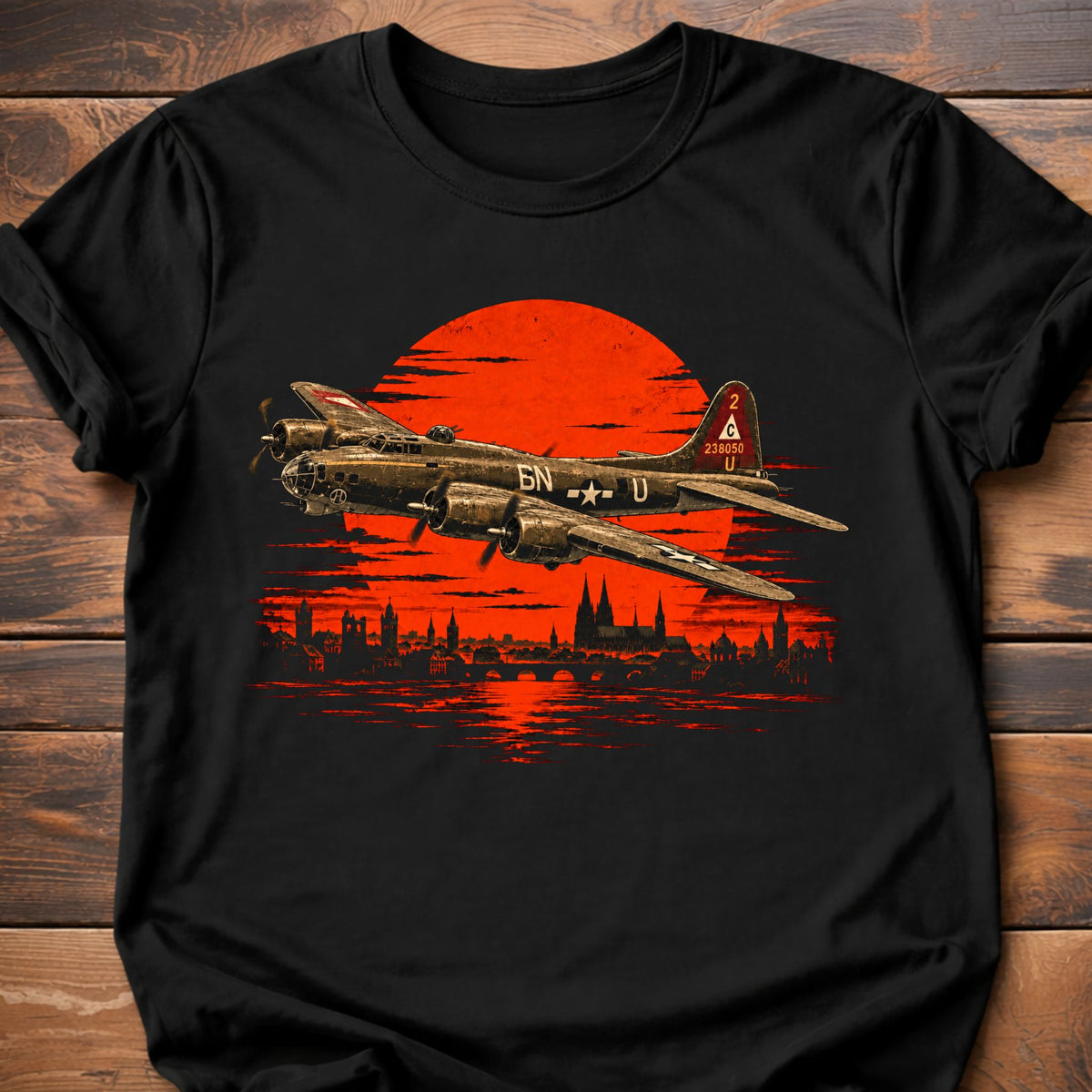 B17 Sunset Over Europe T-Shirt