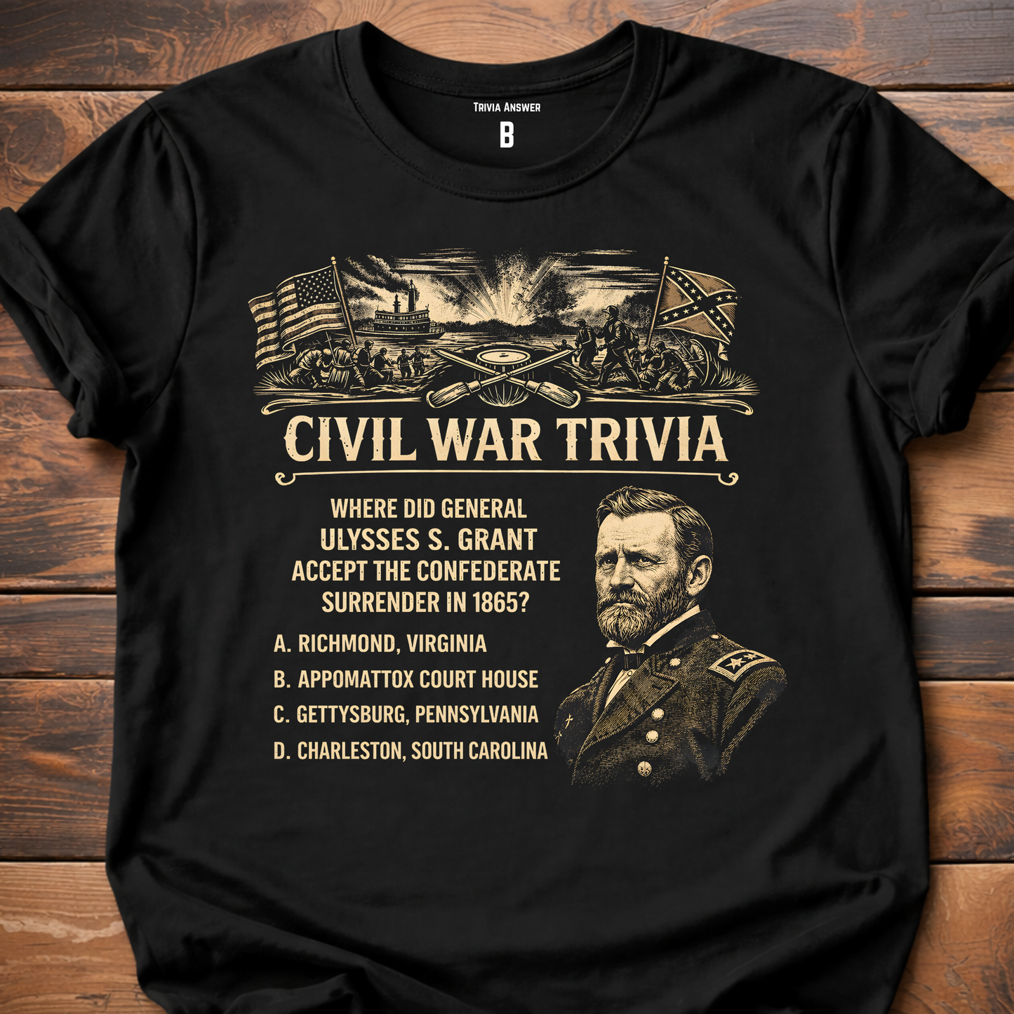 Civil War Trivia Surrender T-Shirt