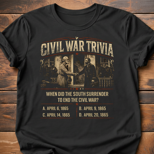 Civil War Trivia South Surrender T-Shirt
