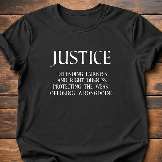 Virtues of Chivalry Justice T-Shirt