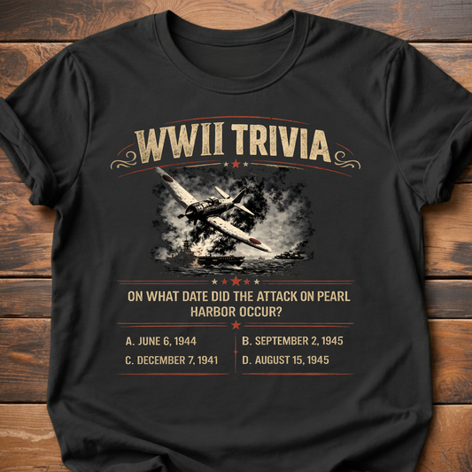 WWII Trivia Pearl Harbour T-Shirt