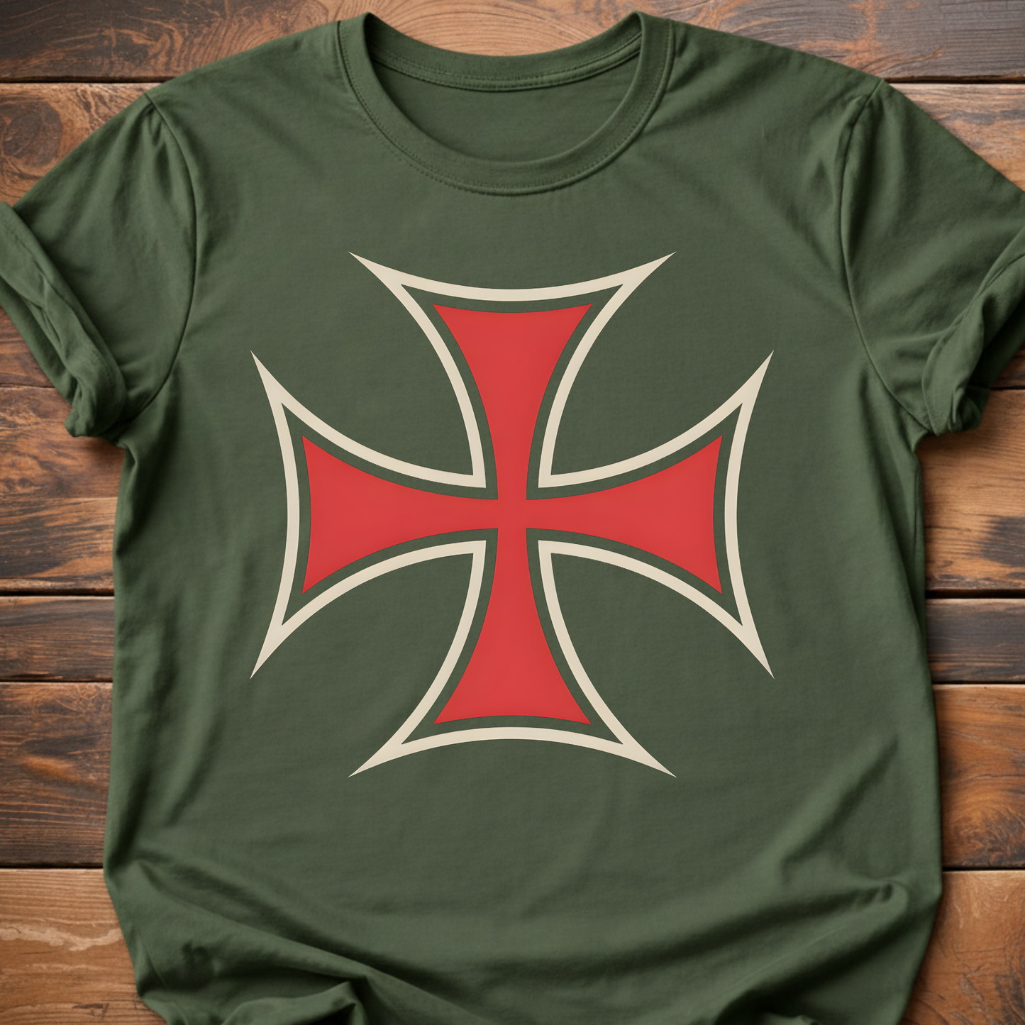 Templar Cross Graphic T-Shirt