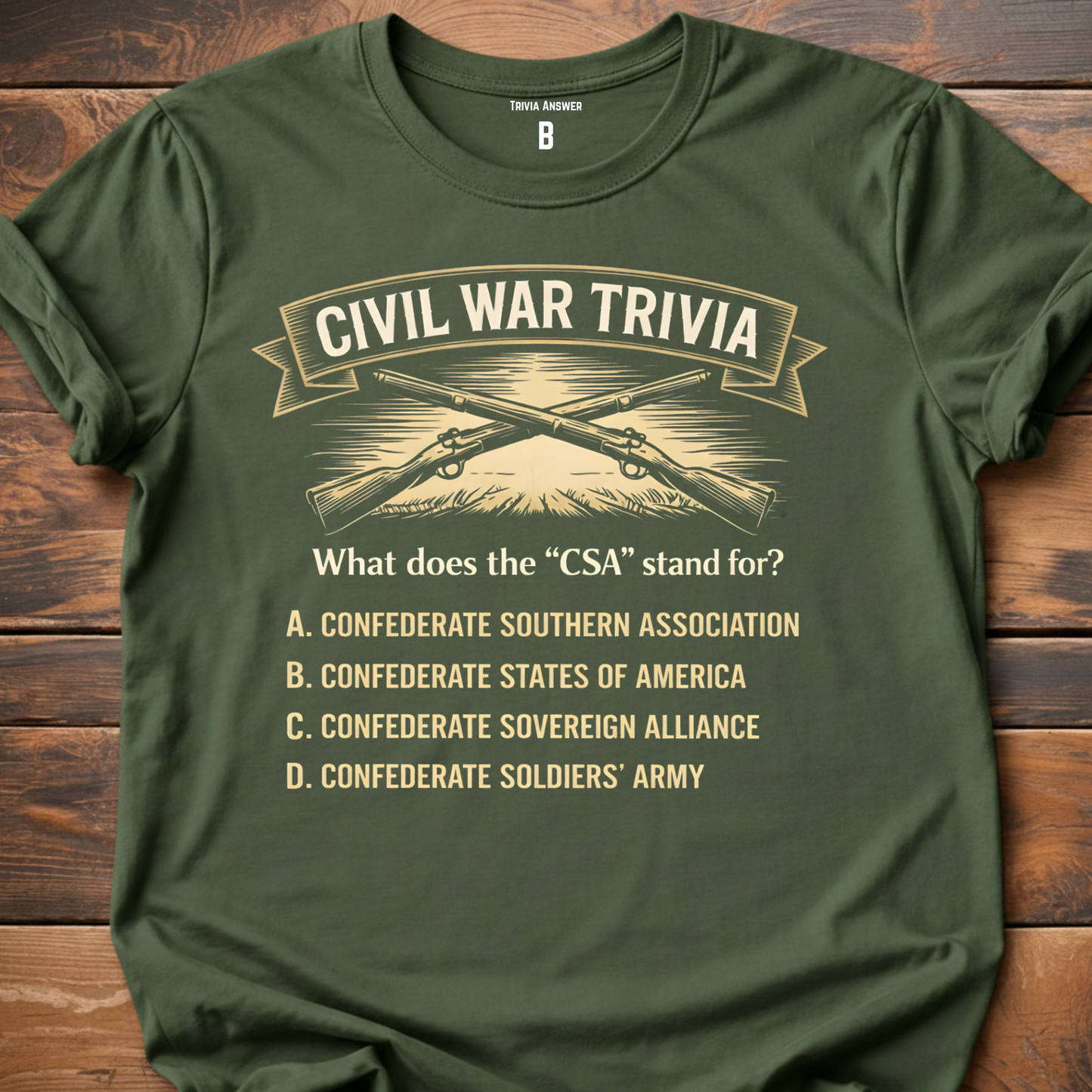 Civil War Trivia CSA T-Shirt