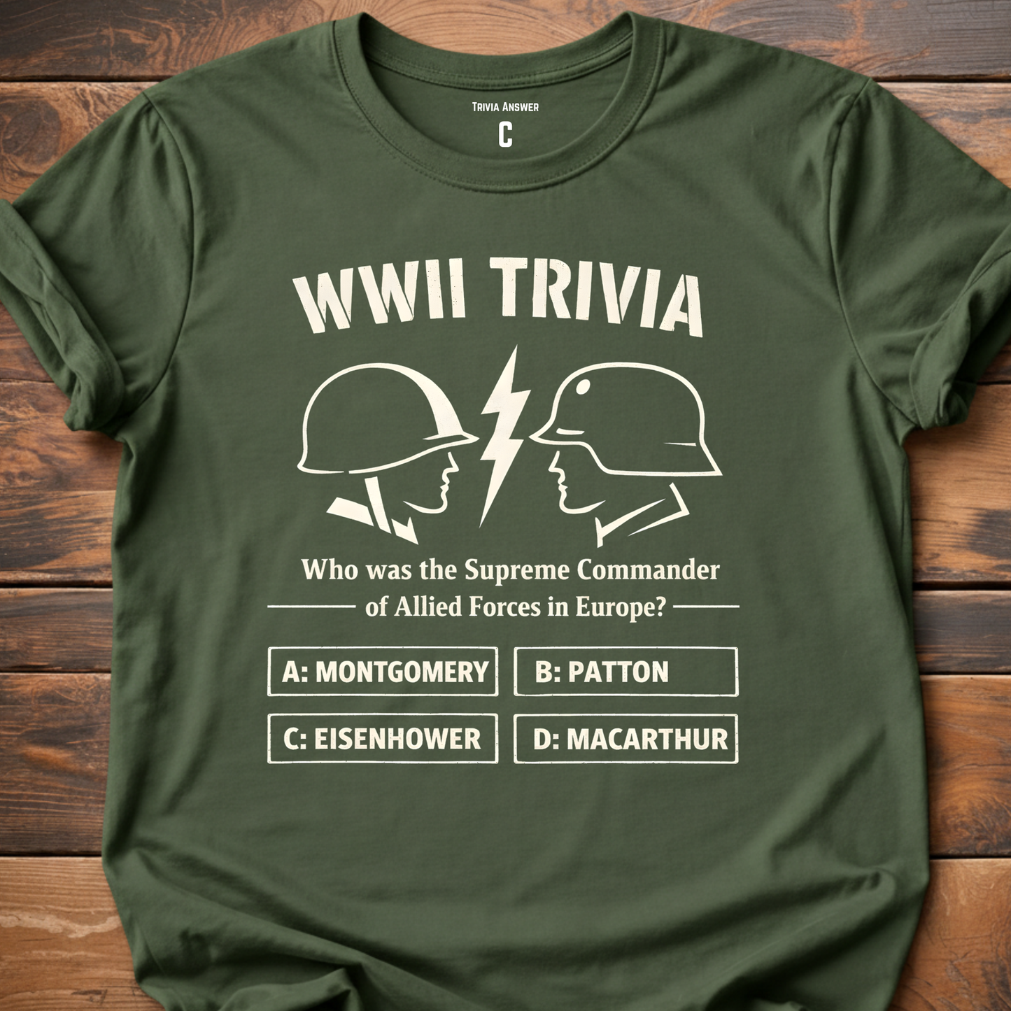 WWII Trivia Allied Forces Question T-Shirt