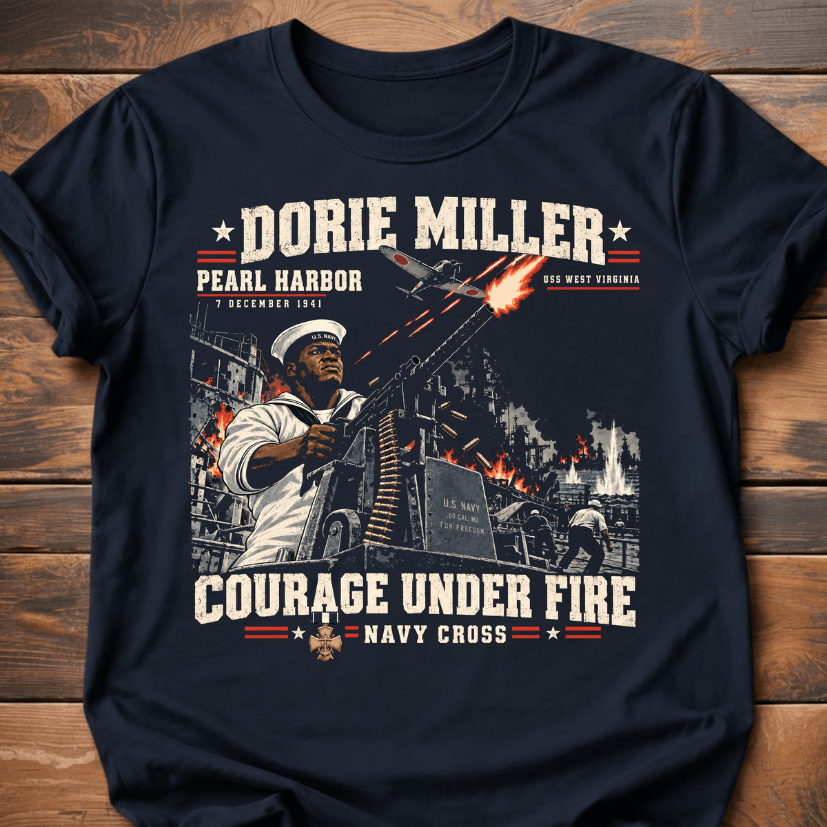 Dorie Miller Courage Under Fire T-Shirt