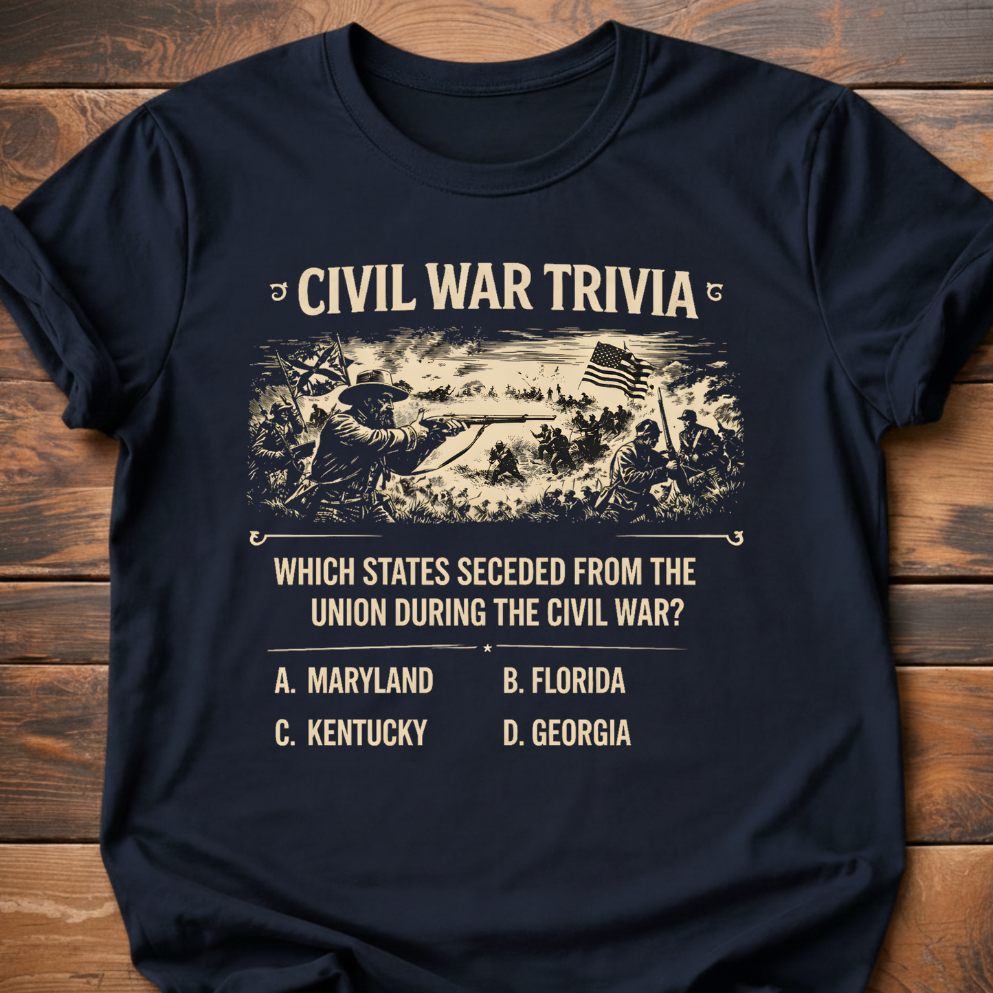 Civil War Trivia Secede T-Shirt