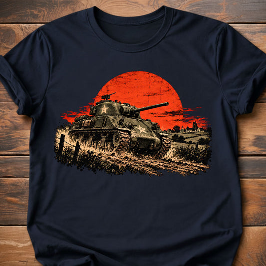 Sherman Sunset Over Normandy T-Shirt