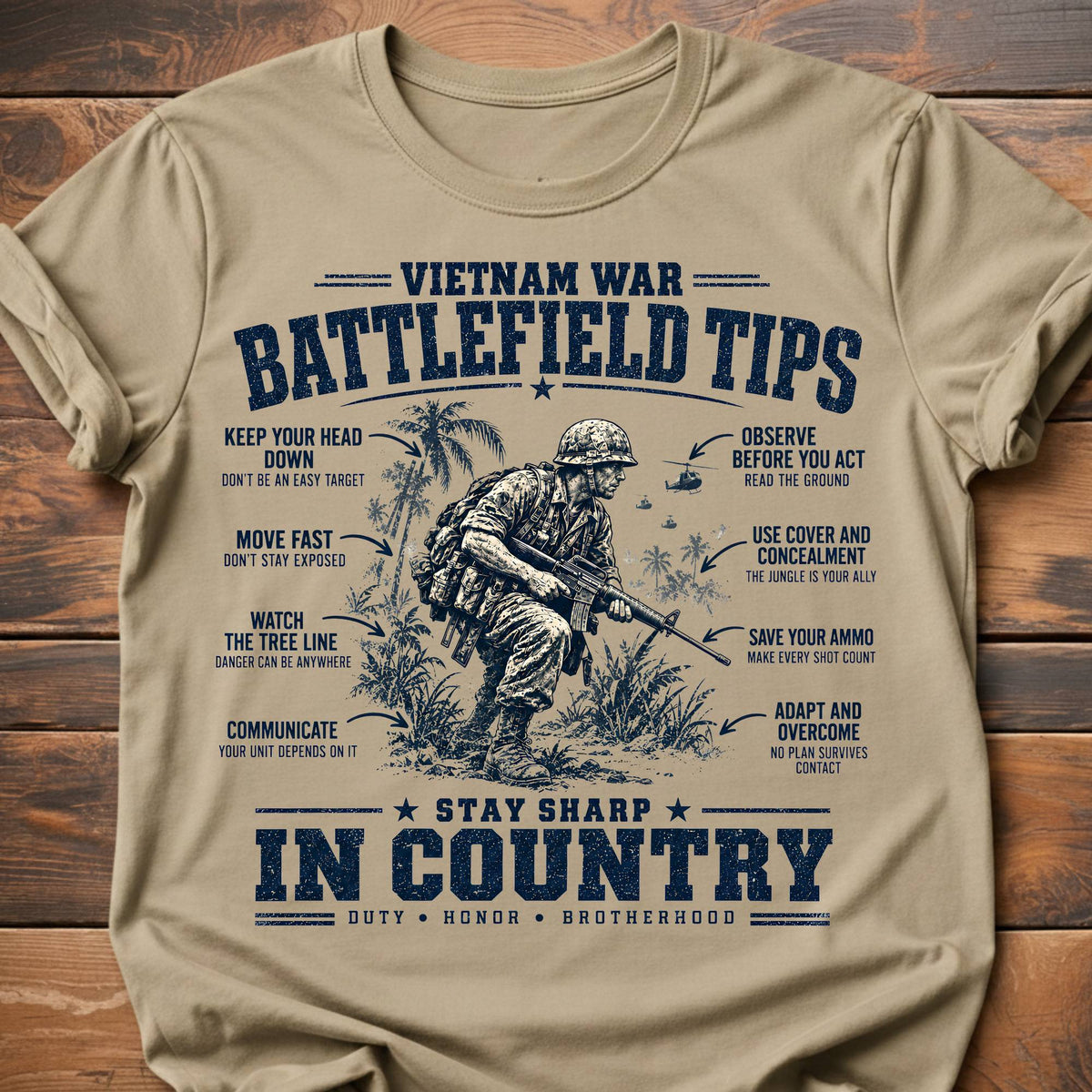 Vietnam War Battlefield Tips T-Shirt