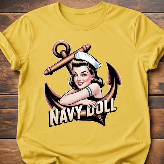 Navy Doll T-Shirt