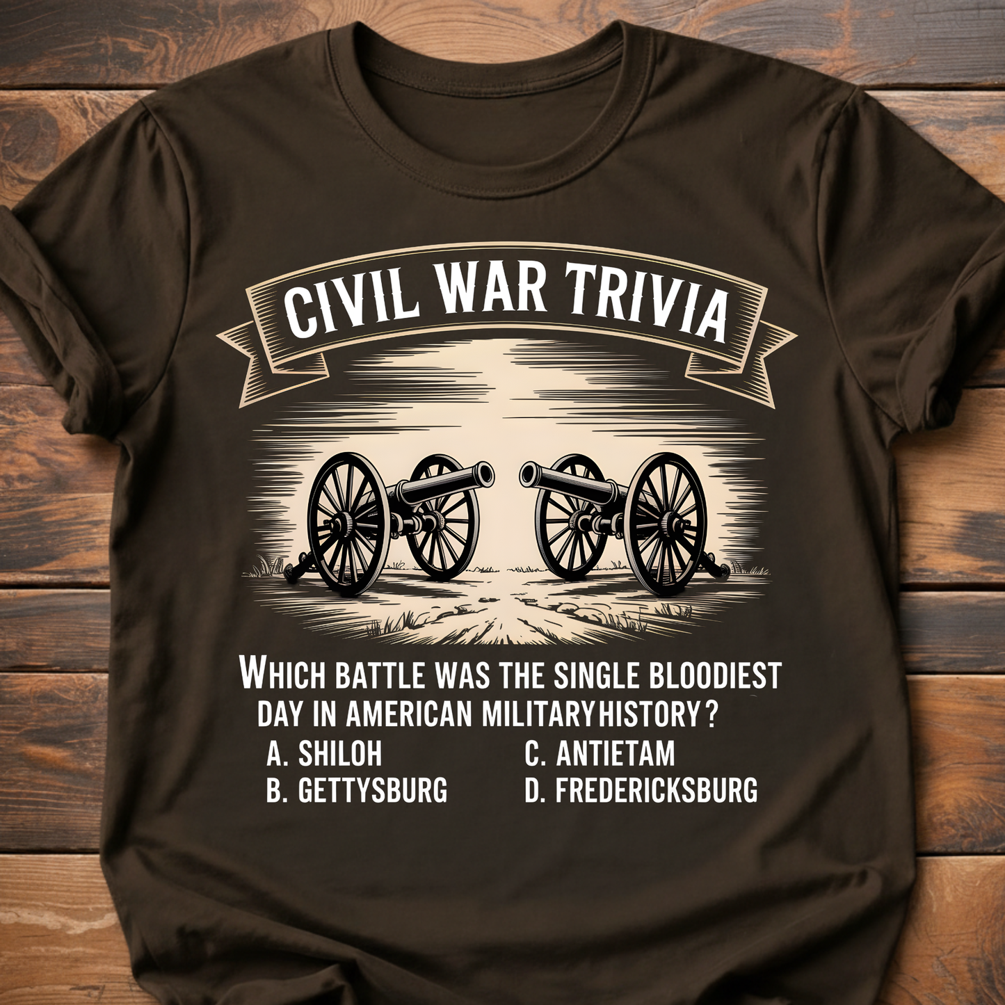 Civil War Bloodiest Day Trivia T-Shirt