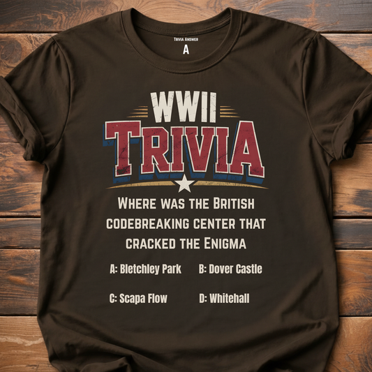 WWII Trivia Enigma Codebreaker T-Shirt