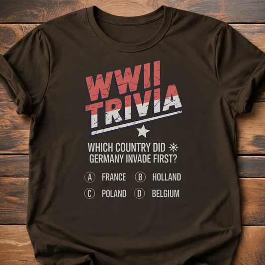 WWII Trivia Invasion Question T-Shirt
