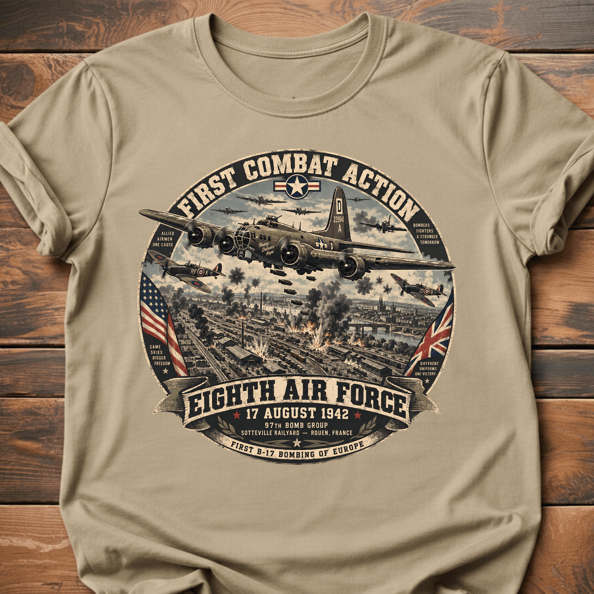 Eighth Airforce First Combat T-Shirt