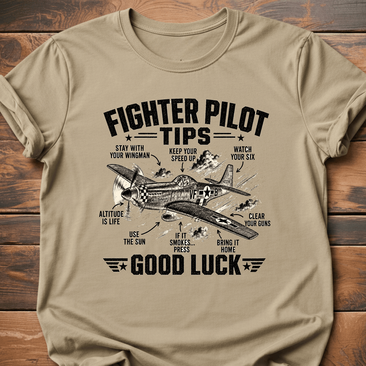 Fighter Pilot Tips T-Shirt