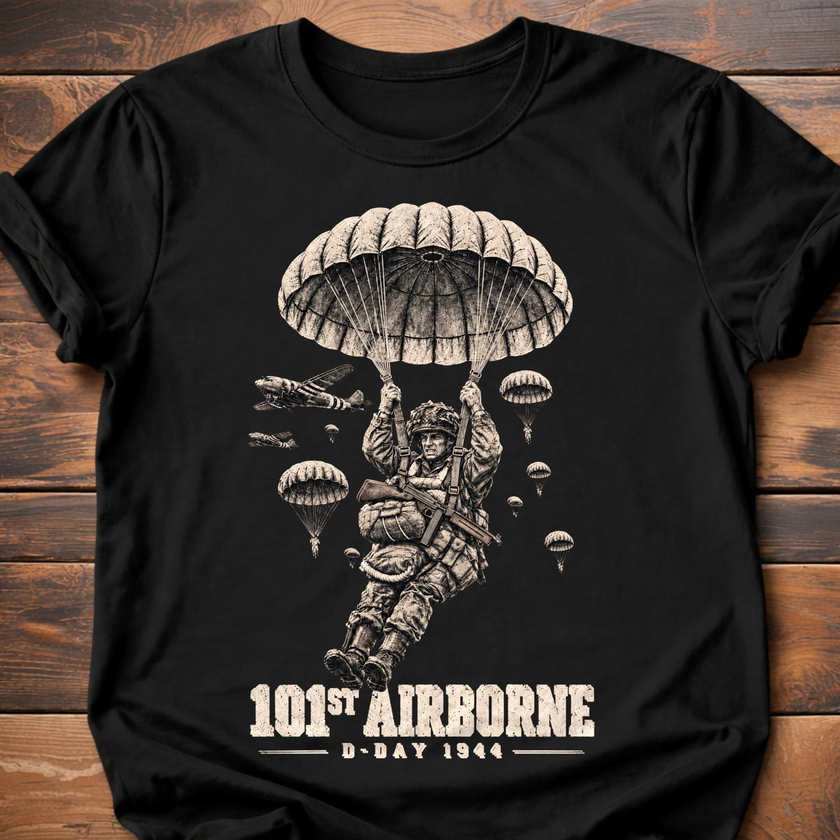 101st Airborne D-Day Graphic T-Shirt
