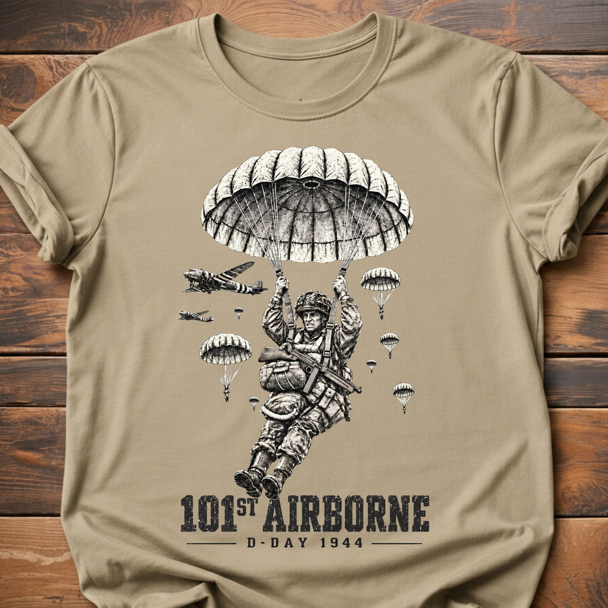 101st Airborne D-Day Graphic T-Shirt