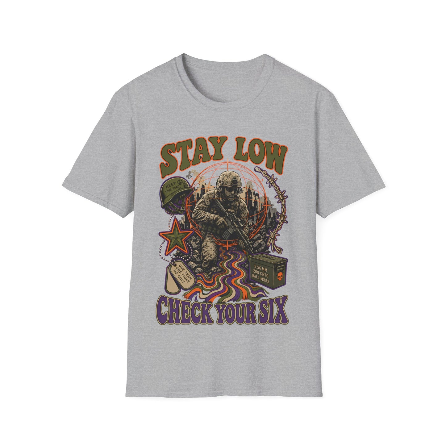 Stay Low - Check Your Six T-Shirt