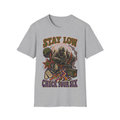Stay Low - Check Your Six T-Shirt