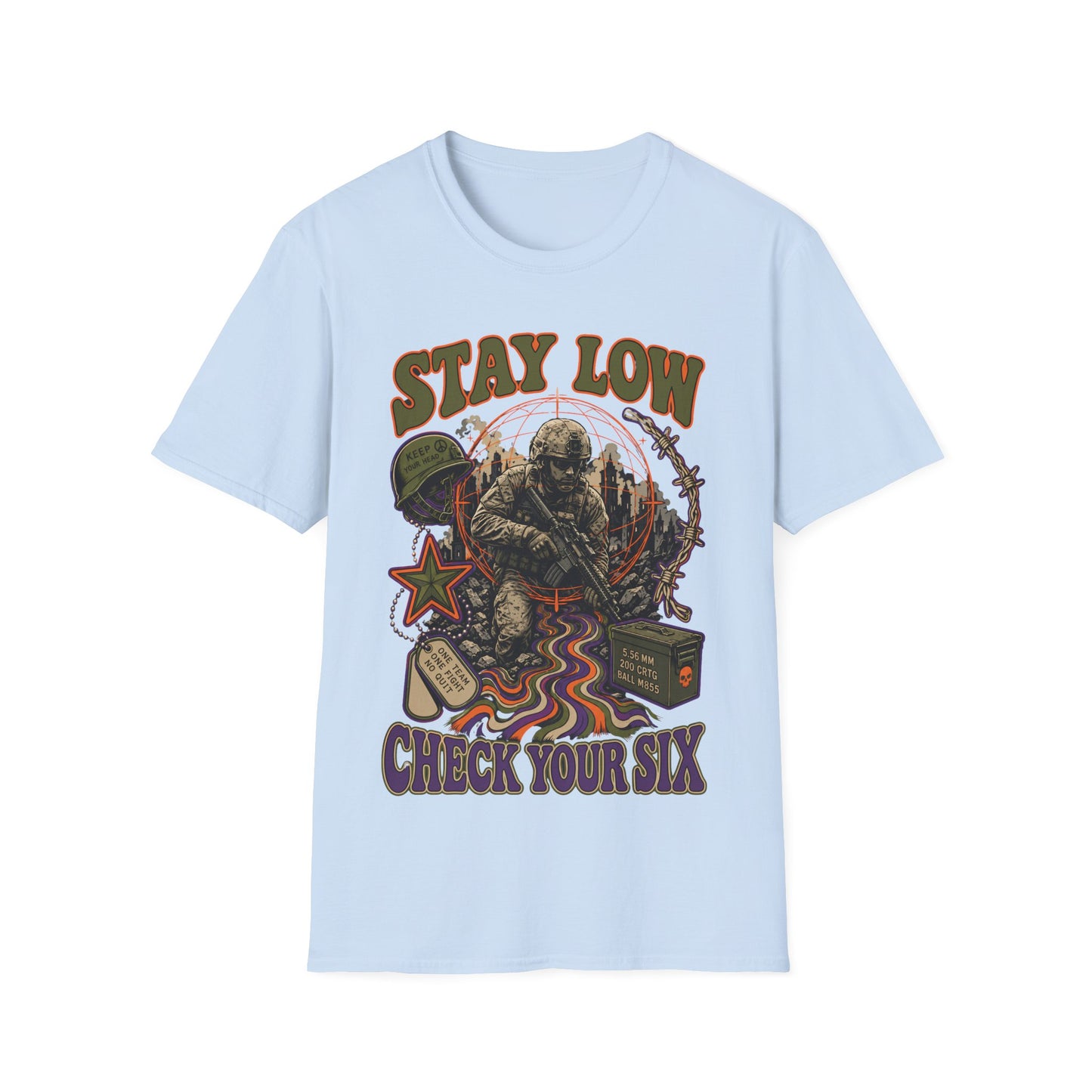 Stay Low - Check Your Six T-Shirt