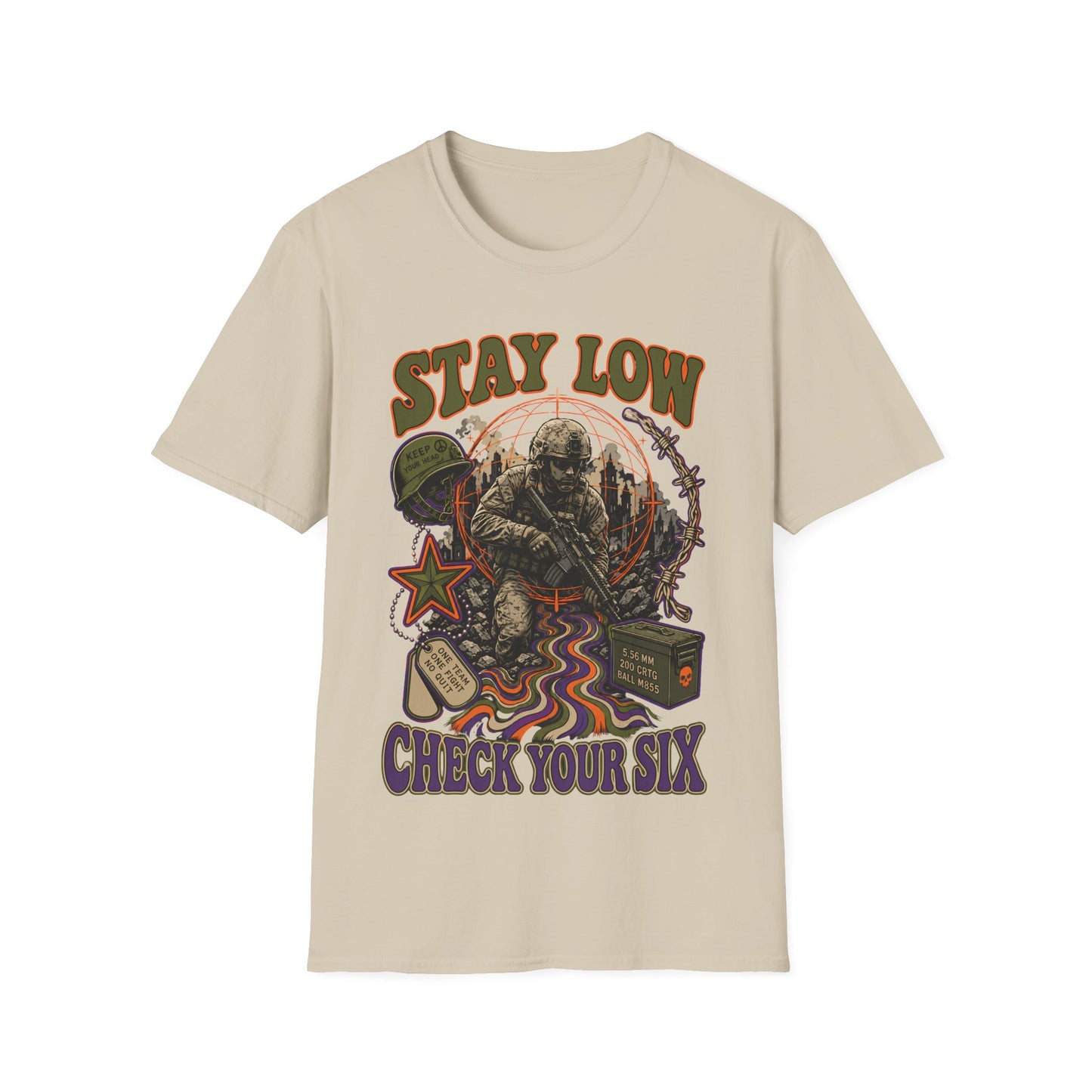 Stay Low - Check Your Six T-Shirt
