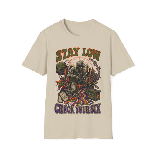 Stay Low - Check Your Six T-Shirt