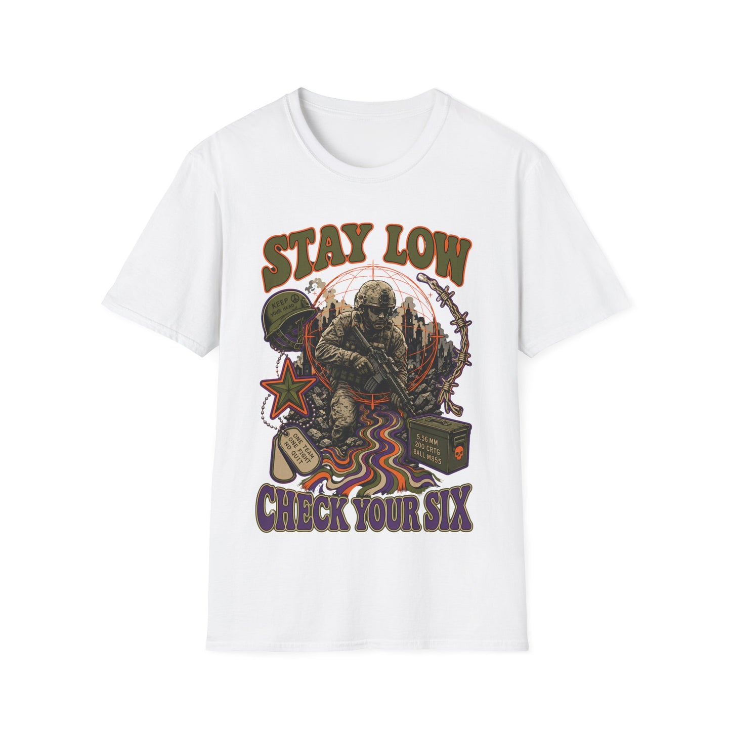 Stay Low - Check Your Six T-Shirt