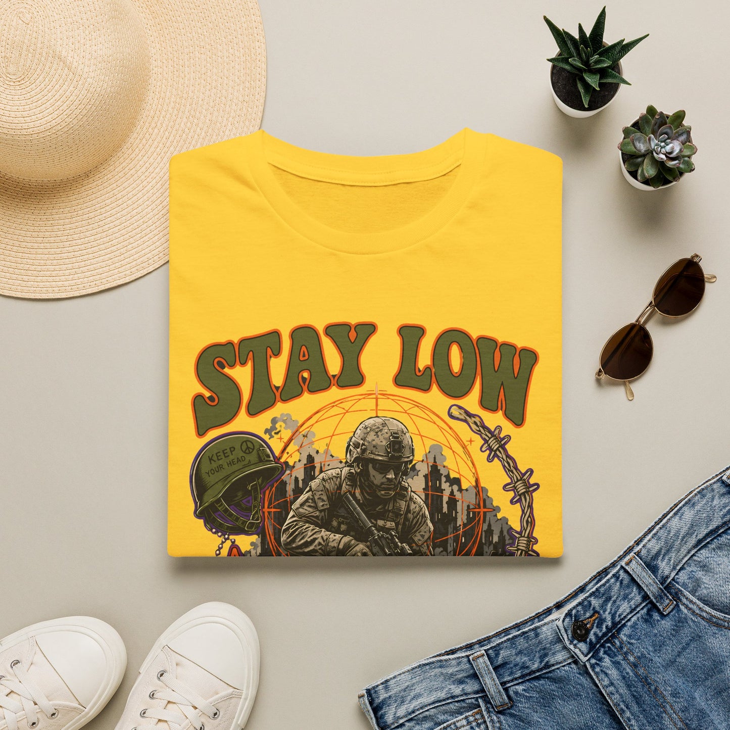 Stay Low - Check Your Six T-Shirt
