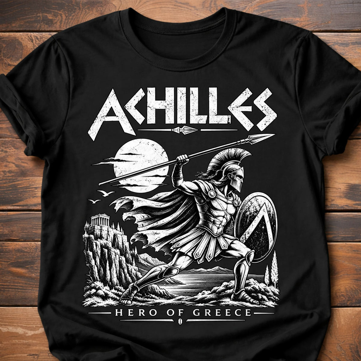 Achillies Graphic T-Shirt - Black