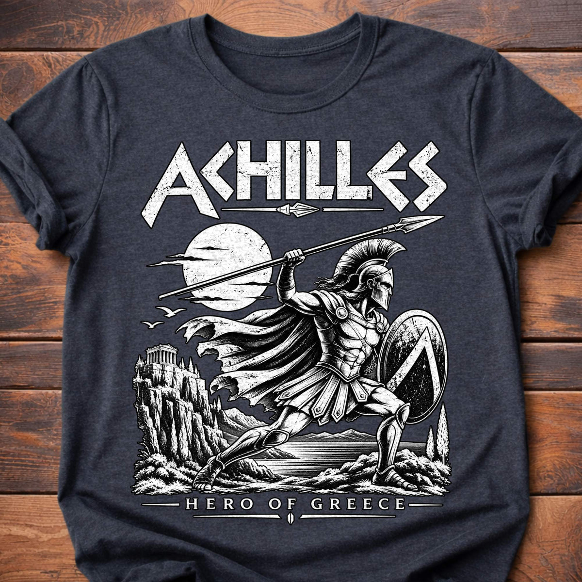 Achillies Graphic T-Shirt - Dark Heather