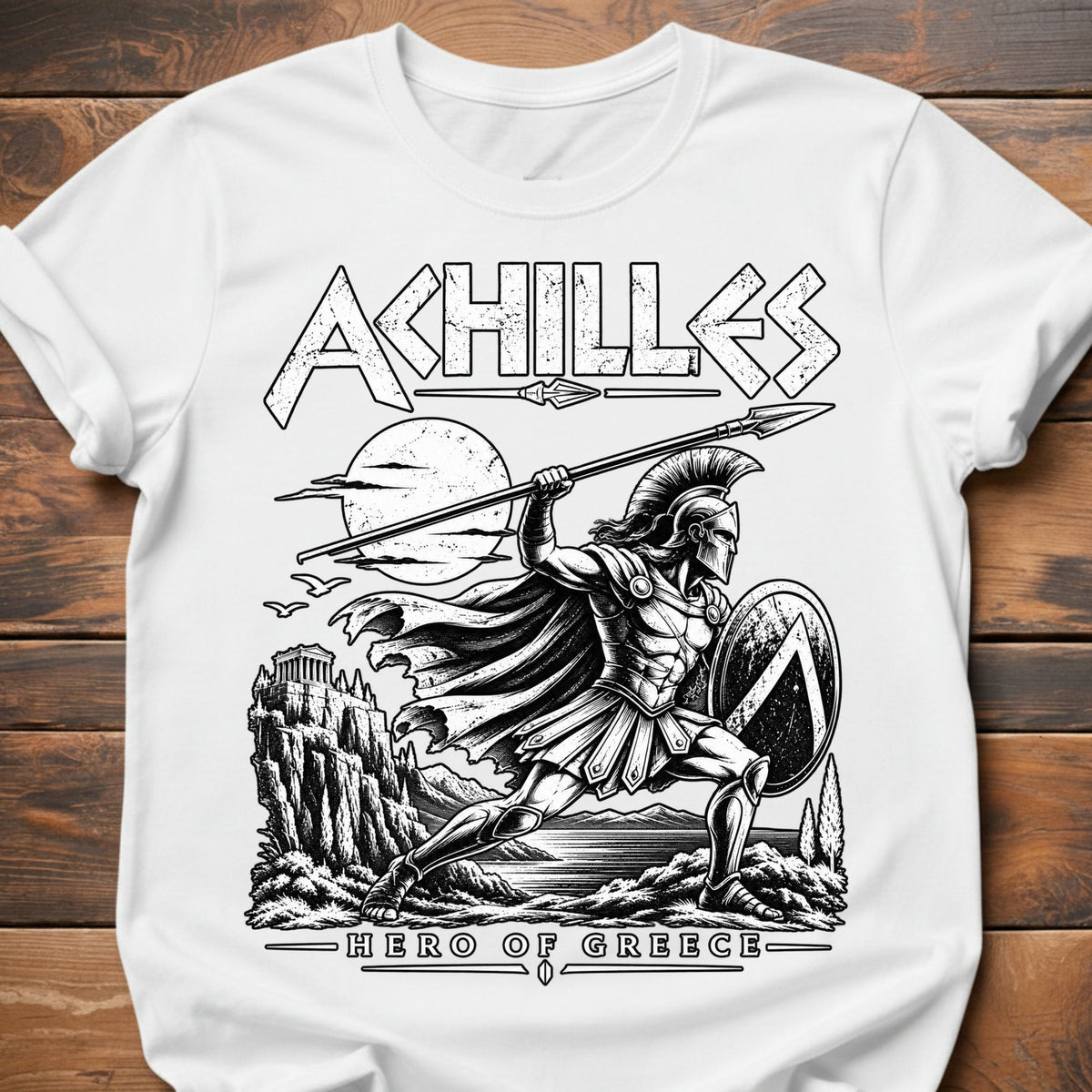 Achillies Graphic T-Shirt - White