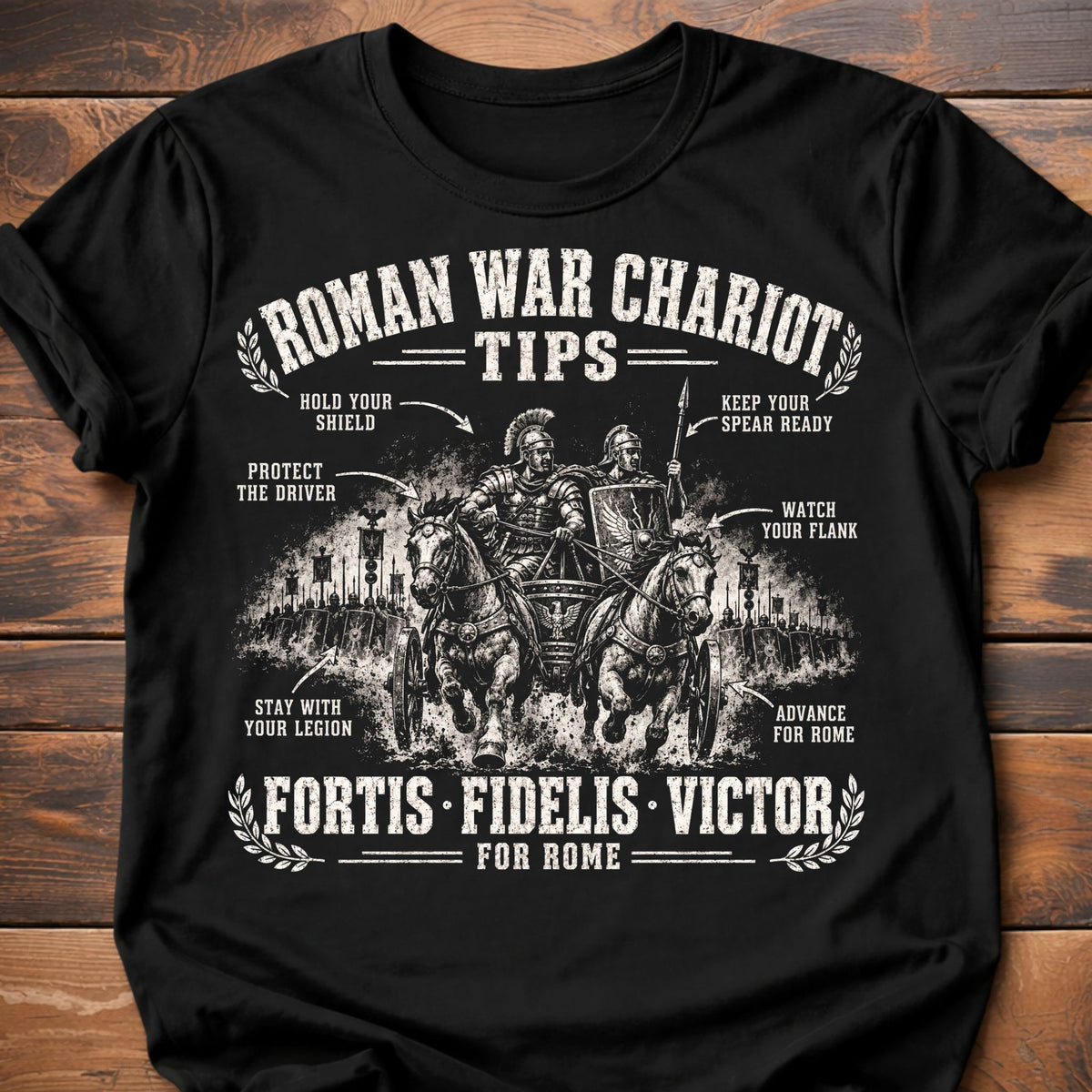 Roman War Chariot Tips T-Shirt