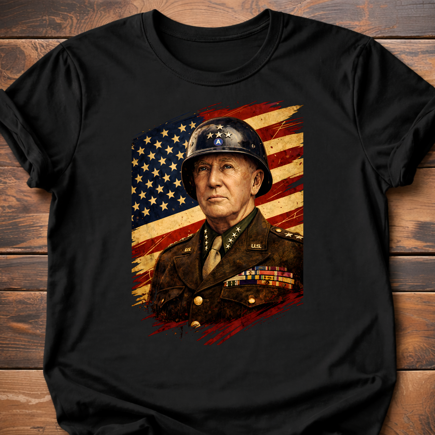 General Patton Flag T-Shirt