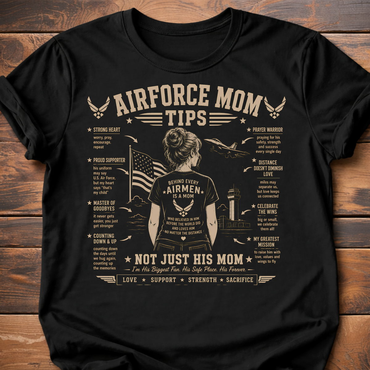 Airforce Mom Tips T-Shirt