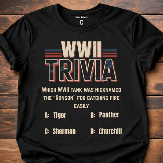 WWII Tank Trivia T-Shirt