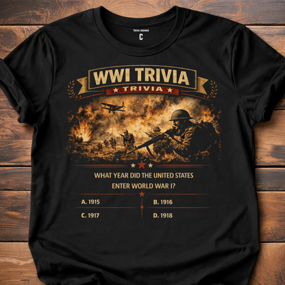 WW1 Trivia US Entry T-Shirt