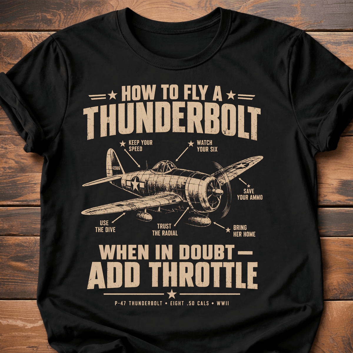 How To Fly A Thunderbolt T-Shirt