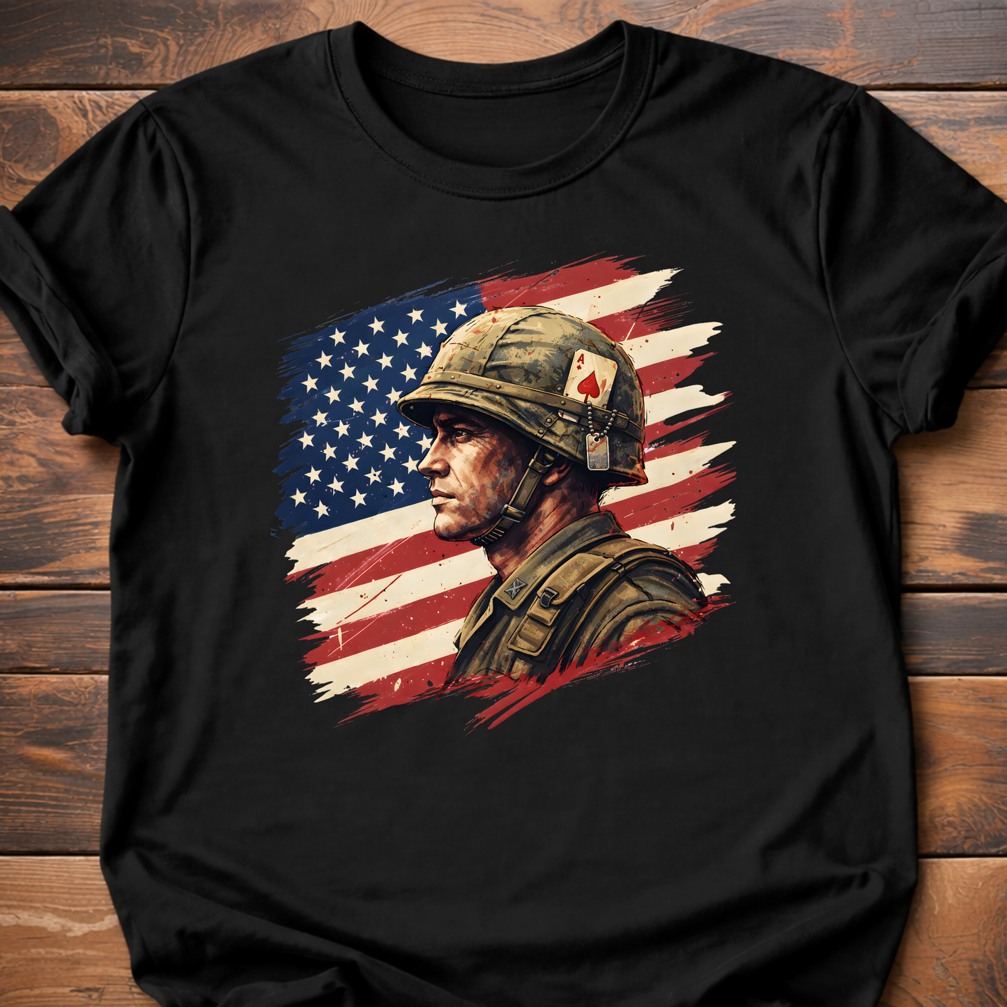 Vietnam Soldier Flag T-Shirt