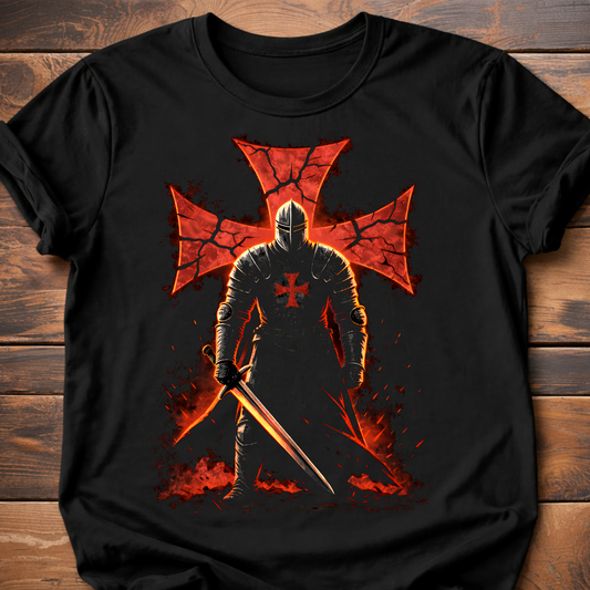 Templar Warrior Cross T-Shirt