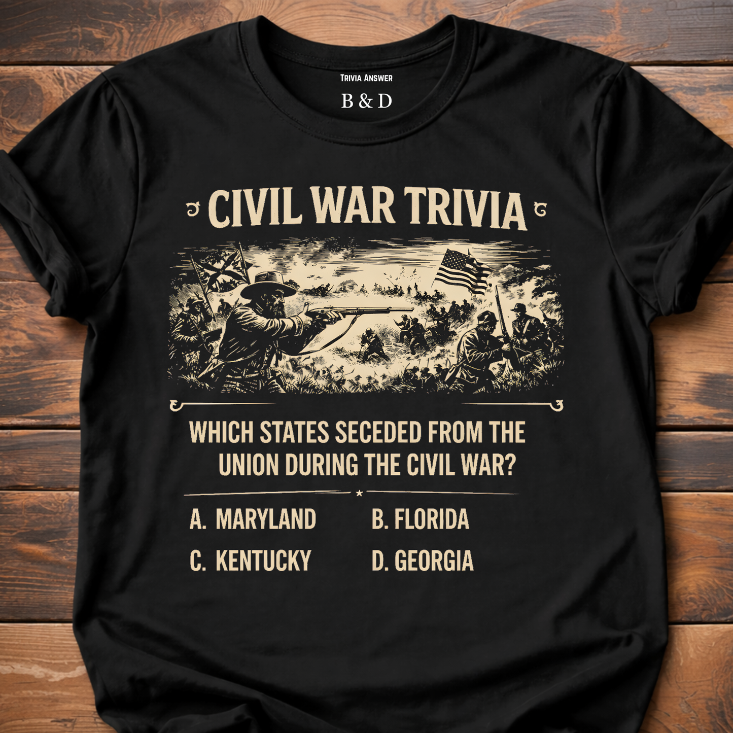 Civil War Trivia Secede T-Shirt
