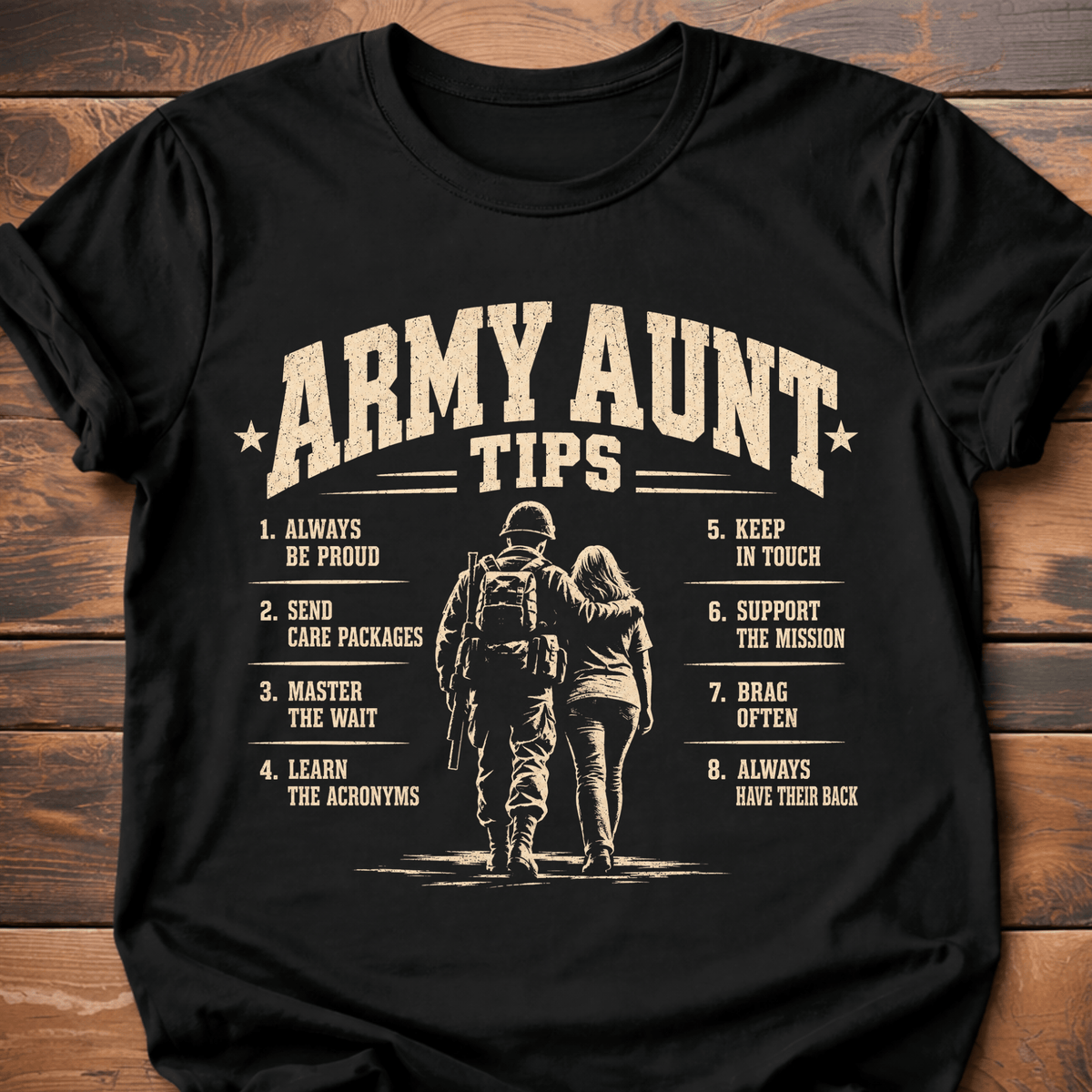 Army Aunt Tips T-Shirt