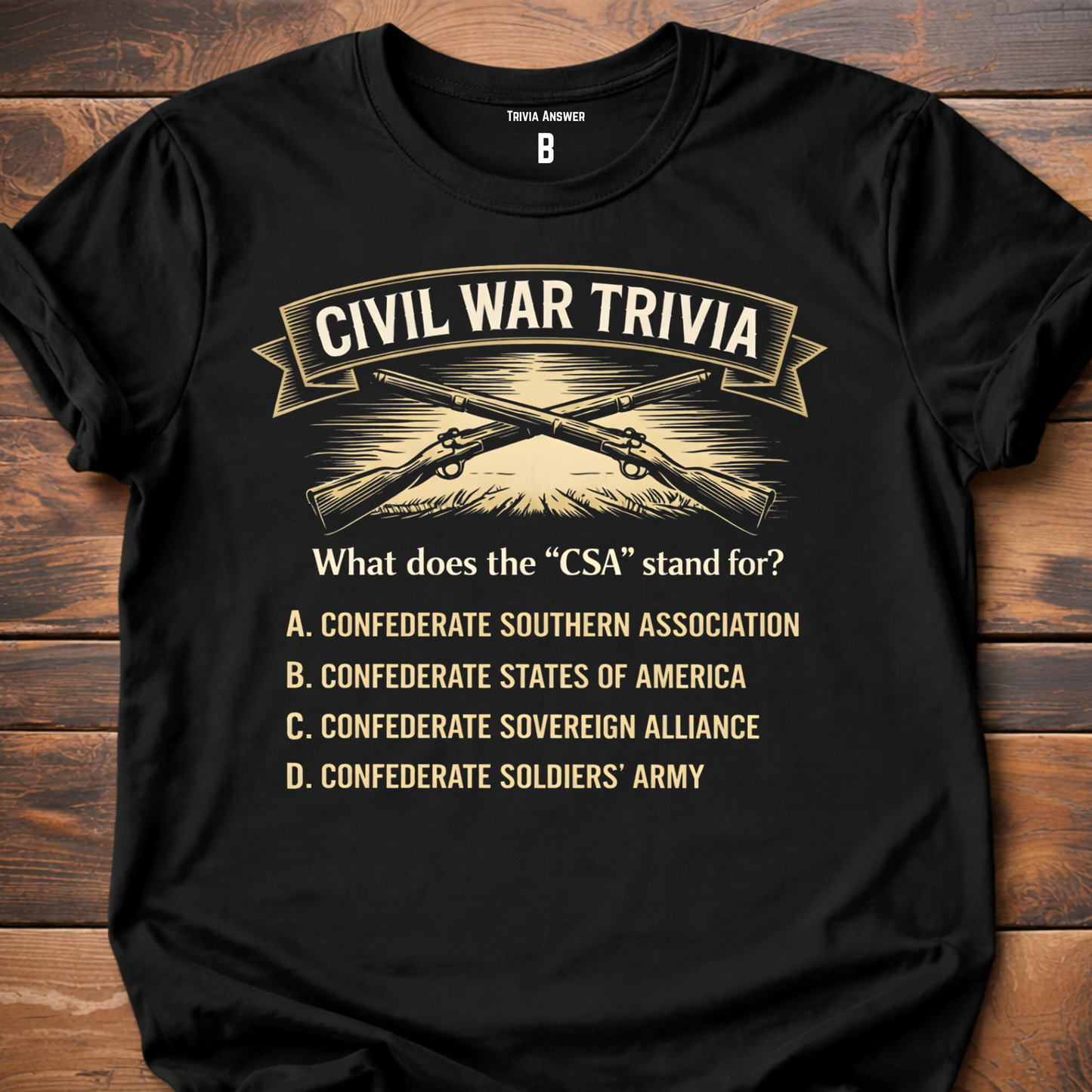 Civil War Trivia CSA T-Shirt