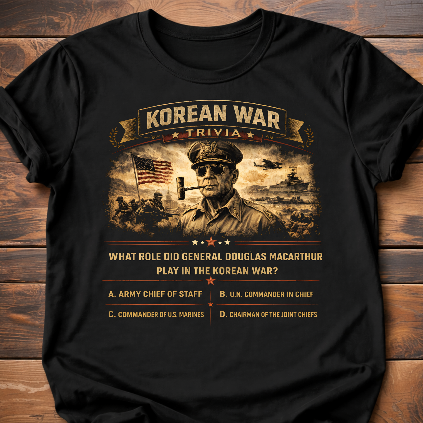 Korean War Trivia Macarthur T-Shirt