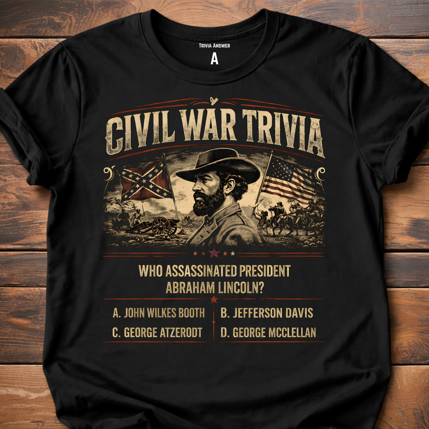 Civil War Trivia Assassination T-Shirt