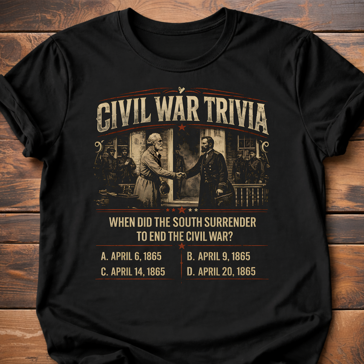 Civil War Trivia South Surrender T-Shirt