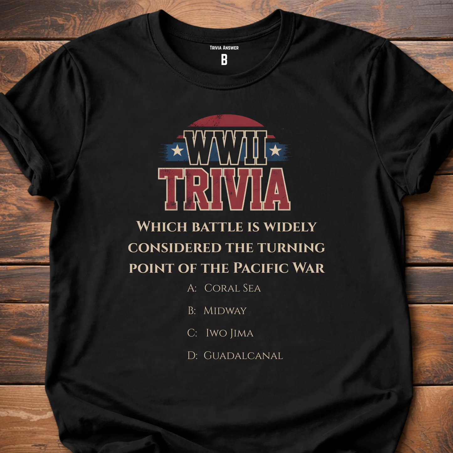 Pacific War Turning Point Trivia T-Shirt