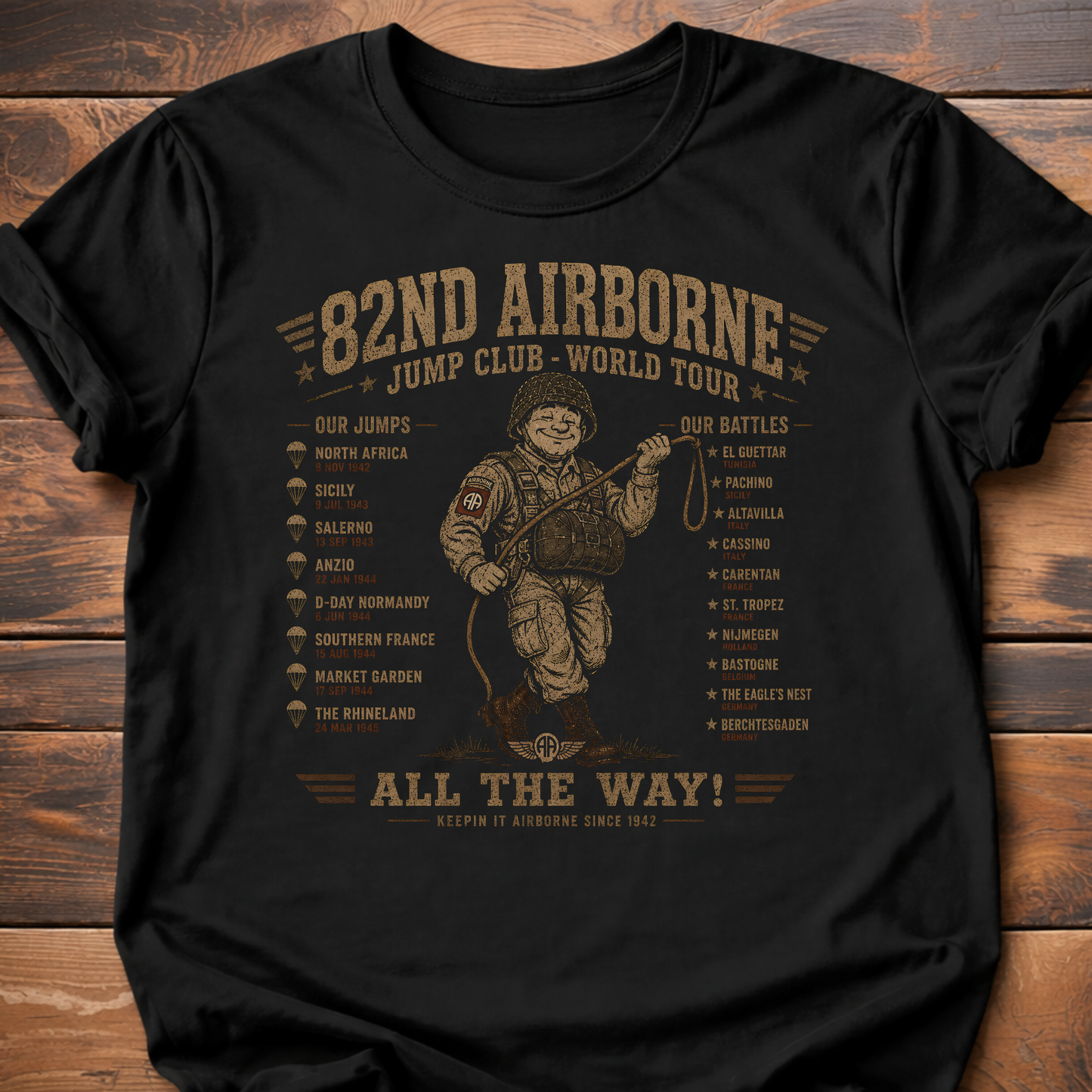 82nd Airborne World Tour T-Shirt