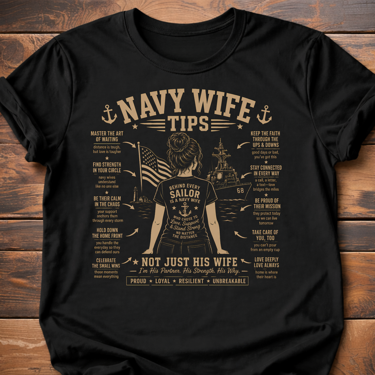 Navy Wife Tips T-Shirt